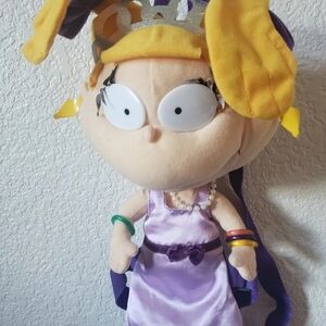 Rugrats Angelica Plush Backpack Rare vintage purple Dress